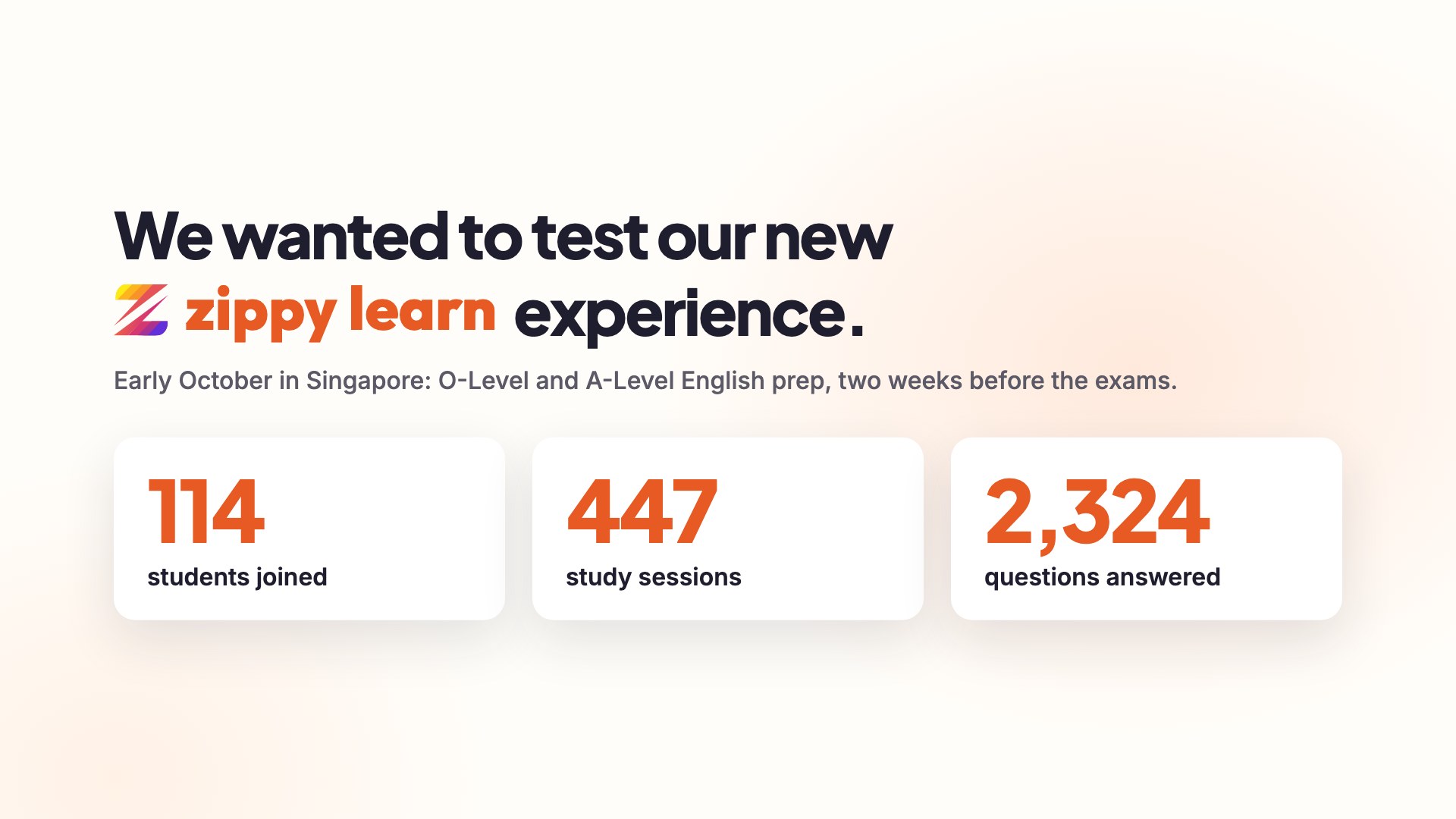 Run 1: our first test cohort for the AI tutor