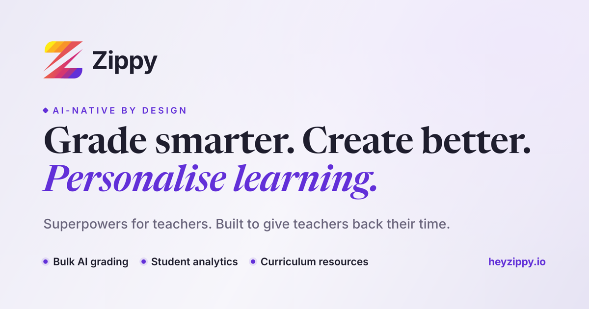 Zippy · Grade a whole class in minutes